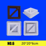 Cemento Antikinis Tu&scaron;čiaviduris Plytų Formas 20*20*6cm 3D Drožyba Neslystanti Betono Plastikinė Trinkelių Forma Cemento Lygiavimo Kastuvas Trinkelių Įrankiai