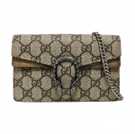 [Naudotas] Gucci Dionysus GG Supreme Super Mini Rankinė 'Smėlio' - Labai Geros Būklės #1AS8PAX ONE SIZE