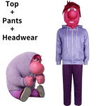 Unisex &bdquo;Inside Out 2&ldquo; Cosplay Kostiumas, Mink&scaron;tas Ir Kvėpuojantis Vasaros Drabužiams Embarrassmen,190 gray