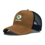 MIII6 Automobilio logotipas Lauko sporto laisvalaikio apsaugos nuo saulės kepurė Kvėpuojanti beisbolo kepurė Skoda Octavia A2 A5 A7 Fabia Rapid Superb Yeti brown