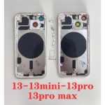 Galinio korpuso surinkimas iPhone 13 Mini 13 Pro Max 13 Pro su baterijos galiniu dangteliuVidurinio rėmo SIM kortelės dėkliukas&Scaron;oninių mygtukų dalys 13 juoda