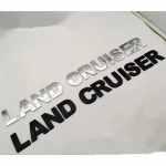 1 vnt. 3D ABS automobilio variklio dangčio priekinių grotelių logotipo raidės lipdukas tinka Toyota Land Cruiser Prado automobilių aksesuarams Bright black