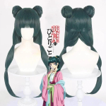 Maomao Cosplay Kostiumas Perukas Anime Vaistininkės Dienora&scaron;čiai Rožinė Suknelė Helovino &Scaron;ventė Moterims L black