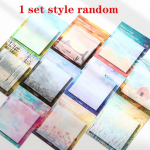 Scenery Memo Pad Lipdieji užra&scaron;ai Atmintinės Ra&scaron;tinės reikmenys Paskelbtas užra&scaron;as Popieriniai lipdukai Biuro reikmenys mokykloms style random
