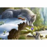 Deimantinis siuvinėjimas Gyvūnai rankų darbo dovanų rinkiniai Deimantų tapyba Siuvinėjimas kryželiu Kalnų kri&scaron;tolų paveikslėlis 20X30CM