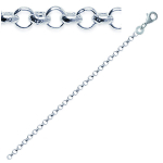 Les Tr&eacute;sors De Lily [C4436] - Cha&icirc;ne Cheville Argent 'Jaseron' 25 cm 2 mm sidabras