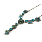 Les Tr&eacute;sors De Lily [E5707] - Collier Cr&eacute;ateur 'Cl&egrave;ves' Turquoise