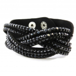 Les Tr&eacute;sors De Lily [J2023] - Bracelet Cr&eacute;ateur 'Sissi' noir juoda