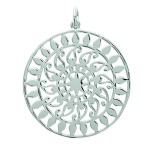 Les Tr&eacute;sors De Lily [L5676] - Pendentif Argent 'Carmen' argent&eacute; (rhodi&eacute;) - 30 mm