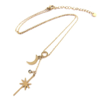 Les Tr&eacute;sors De Lily [P7860] - Collier cr&eacute;ateur acier 'Tokyo' dor&eacute; ros&eacute; - motif 48 mm ry&scaron;kiai rožinė