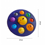 Pop Planet Fidget Žaislai nuo streso Vaivoryk&scaron;tė Push It Burbulas Antistresiniai žaislai Suaugusiesiems Vaikų Sensorinis žaislas autizmui mal&scaron;inti