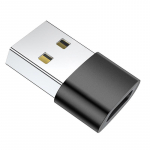 FONKEN USB į C tipo keitiklio adapteris USB 2.0 ki&scaron;tukas ne&scaron;iojamasis mini kompiuteris mobiliojo telefono keitiklis sidabro ir juodos spalvos juoda
