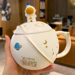 Creative Planet Cup puodelis Personalizuotas keraminis puodelis Kavos puodelis Pieno puodelis Didelės talpos astronauto vandens puodelis