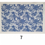 Keramika Keramika Molio perkėlimo popierius Glazūra Poglazūra Gėlių popierius Mėlynas