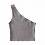 Vieno peties apkarpytos apatinės kelnaitės moteri&scaron;kos vasaros berankovės Camis Sexy Įstriža apykakle Elastingas Korsetas Ploni Apkarpyti Topi Tube Moteriai S juoda