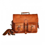 Naujas ožkos odos vintage ruda &bdquo;Messenger&ldquo; ne&scaron;iojamojo kompiuterio krep&scaron;io portfelis 15 x 11 x 4