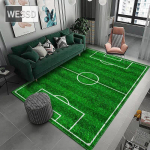 3D futbolo aik&scaron;tės užvalkalas svetainei Mink&scaron;tas grindų kilimėlis i&scaron; mikropluo&scaron;to didelis kilimas 120x160cm 1pcs