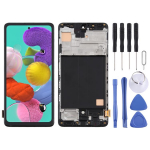 TFT LCD ekranas, skirtas Samsung Galaxy A51 4G Skaitmenintuvui Visas komplektas su rėmeliu