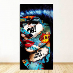 Plakatai ir spaudiniai Sienų dekoras svetainei Drobės tapyba Sienų menas Paveikslėlis Namų dekoras Graffiti Moterų portretas Aliejinė tapyba 20cm&times;40cm NoFrame