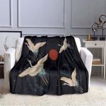 Baltos spalvos krano antklodės spausdinimas Super mink&scaron;ta flanelinė antklodė flanelinė patalynė sofos lovatiesė 75x90cm