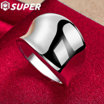 925 Sterling Silver Man Thumb Board Ring Juvelyriniai dirbiniai 7#