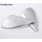 Angelguoguo Aluminum alloy For BMW X1 F48 2016 2017 car Audio Speaker Loudspeakers loud speaker cover Trim sidabras