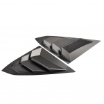 2 vnt ABS galinio ketvirčio skydo lango &scaron;oninės žaliuzės anglies pluo&scaron;to spalvos ventiliacijos lipduko dangtelis, skirtas Honda Civic Type R Low Gloss