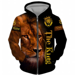 Pavasario rudens Vyri&scaron;ki megztiniai su užtrauktuku su gobtuvu 3D Animal Lion Beast Printing su gobtuvu megztinis Madinga striukė Laisvalaikio sportinė apranga XL