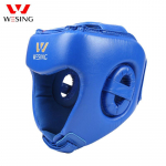Wesing Boxing Head Guard Sanda Galvos apdangalai Kikbokso Sparring &Scaron;almas Kovos galva XL mėlyna