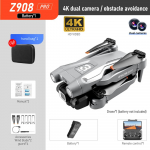2023 m. naujasis Z908 Pro Drone 4K HD Professional ESC dvigubos kameros optinio srauto padėties nustatymo nuo vėjo 2.4G WIFI kliūčių i&scaron;vengimo keturkopteris