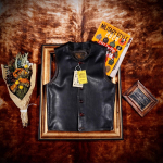 Klasikinė Retro Tomahawk Arklienos Odinė Liemenė Motociklinė Liemenė S