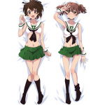 60x180 cm Anime GIRLS Und PANZER pagalvės užvalkalas Saori Takebe Dakimakura 3D dvipusis patalynės užvalkalas, apkabinantis kūną