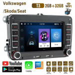 2Din Android Carplay GPS automobilinis multimedijos grotuvas, skirtas Volkswagen Golf Polo Tiguan Passat b7 b6/SEAT Leon/Skoda Octavia 2+32GB 2+32GB