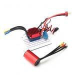 S2838 3600KV be&scaron;epetis variklis su 35A be&scaron;epetiniu ESC, pakeitimas 1/14 1/16 HSP Traxxas WLtoys RC 3600kv įvairiaspalvis