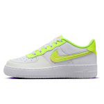 Nike Air Force 1 LV8 GS Rūg&scaron;tinio plovimo vaiki&scaron;ki sportbačiai Balti Volt Rožiniai-&Scaron;viečiantys DV1680-100 35.5