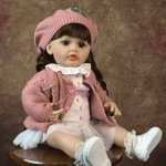 Gyvybinga princesė Reborn Baby Dolls Girl Pilnas silikoninis 22 colių lėlių žaislai, pagaminti i&scaron; KEIUMI vaikų gimtadienio dovanų 22 inch about 55 cm
