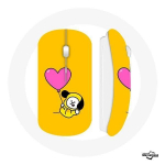 Souris Sans Fil BTS Bangtan Gar&ccedil;ons BT21 Chimmy Jimin Fond Orange
