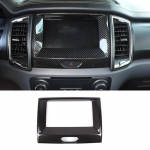 Anglies pluo&scaron;to stiliaus automobilių centro navigacinio rėmo dangtelio apdailos lipdukas, skirtas Ford Ranger Everest Endeavour 2015 &ndash; automobilių priedai Carbon Fiber Style