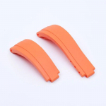 20 mm reguliuojama laikrodžio apyrankė Rolex dirželiui DAYTONA SUBMARINER GMT Yacht-Master OYSTERFLEX Glidelock guminė laikrodžio apyrankė Logo & No Buckle-20mm