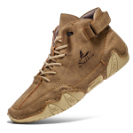 Rankomis susiuvami skeltos odos batai, vyri&scaron;ki batai, patogūs auliniai batai vyrams, laisvalaikio avalynė Mokasinai vyri&scaron;ki plok&scaron;čiapadžiai 44 chaki