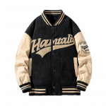 Vyri&scaron;kas rudeninis dirbtinis zom&scaron;inis striukė Beisbolo uniforma &scaron;varkas Paltai Vyri&scaron;ki gatvės retro laisvi laisvalaikio pastorinta striukė Madinga laisvalaikio striukė