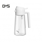 Aliejaus pur&scaron;kiklis maisto ruo&scaron;imui 2 viename aliejaus dozatorius 500 ml/17oz Stiklinis pur&scaron;kiamas buteliukas su piltuvu Daugkartinio naudojimo maistinio aliejaus purk&scaron;tuvas, skirtas virtuvės salotoms kepti ant grotelių