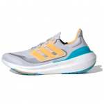 Adidas UltraBoost &Scaron;viesiai pilki Su ry&scaron;kiai oranžiniais ir žalsvai mėlynais akcentais Vyri&scaron;ki kedai Dash-Grey Lucid-Cyan IE1758 46 white