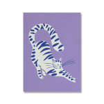 Mona Lisa Pop mados meno spaudinys Vintage Yayoi Kusama drobės plakatas Minimalus abstraktus kačių sienos paveikslas New Yorker žurnalo dekoras be rėmelio 21*30cm No Frame