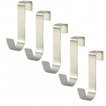 Daugiafunkciniai kabliukai Virtuvės spintelės durelių galinės kabinos kablys Drabužių laikymo kabliukas One Size sidabras