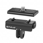 PULUZ PU965B Magnetinis greito atleidimo laikiklis sportinei kamerai Magnetinis adapterio laikiklis Aliuminio lydinys juoda