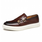 Vyri&scaron;ki laisvalaikio batai Madingi Oda Vyrai Retro briti&scaron;ko stiliaus Loafers Vyri&scaron;ki Suknelės Batai Lauko Vienuolio batai 40 ruda