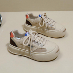 Balti batai moterims Nauji rudens studentai, universalūs laisvalaikio madingi batai storu dugnu madingi sportbačiai 35