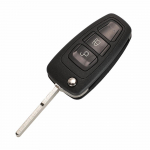 2/3 mygtukų atlenkiamas nuotolinis automobilio rakto korpuso dėklas, skirtas Ford Focus Fiesta 2013 Mondeo su HU101 FO21 a&scaron;menimis 2 Buttons HU101