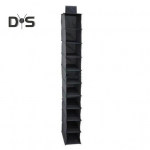 Beisbolo kepuraitės laikymo krep&scaron;io laikiklis Didelės talpos skrybėlių kabykla su 10 skyrių, lengvai surenkamas kepuraitės laikiklis S juoda